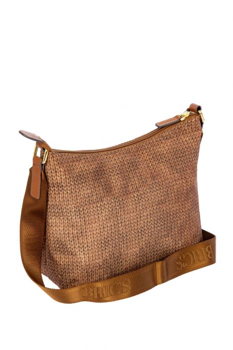 5056 Bric's X-Bag Omuz Çantası 25x21,5x13 cm Karamel/Wool Caramal - 637