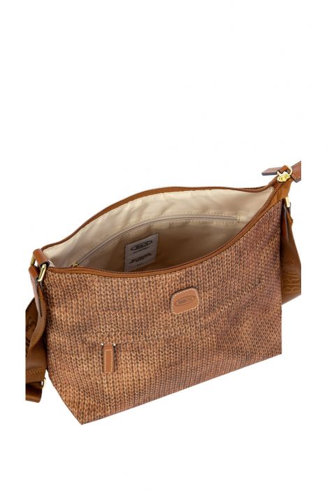 5056 Bric's X-Bag Omuz Çantası 25x21,5x13 cm Karamel/Wool Caramal - 637
