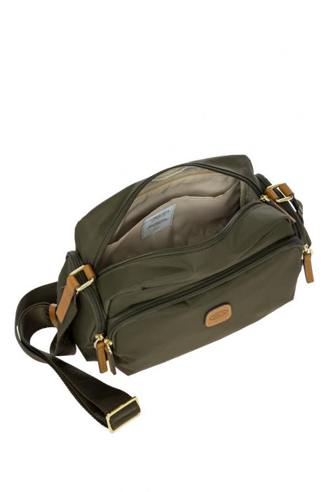 5057 Bric's X-Bag Omuz Çantası 30x17x12 cm Olive - 078