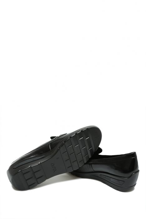 50609 Ara Shoes Zürich Kadın Dolgu Topuklu Ayakkabı 3.5-8.5 21 CRUNCHL,SAMTCHE , BLACK
