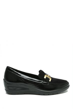 50609 Ara Shoes Zürich Kadın Dolgu Topuklu Ayakkabı 3.5-8.5 21 CRUNCHL,SAMTCHE , BLACK