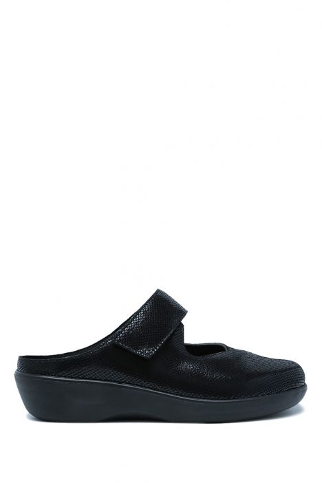 5060 Berkemann Rosie Kadın Anatomik Terlik 3.0-7.5 Schwarz/Metallic - Leder/Stretch - 912
