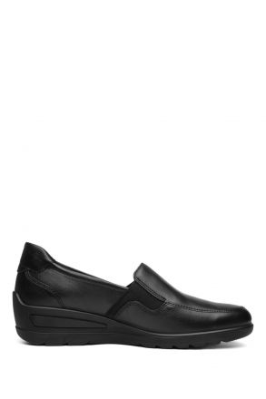 50613 Ara Shoes Zürich Kadın Dolgu Topuklu Ayakkabı 3.0-8.0 10 CLUBCALF,CRUNCH-MET , BLACK