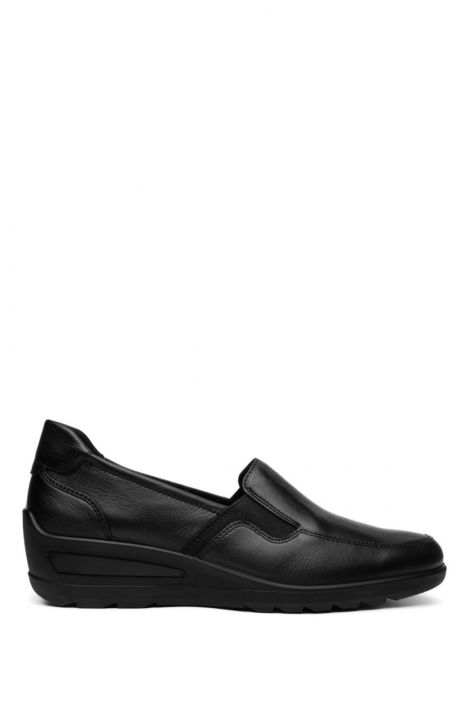 50613 Ara Shoes Zürich Kadın Dolgu Topuklu Ayakkabı 3.0-8.0 10 CLUBCALF,CRUNCH-MET , BLACK