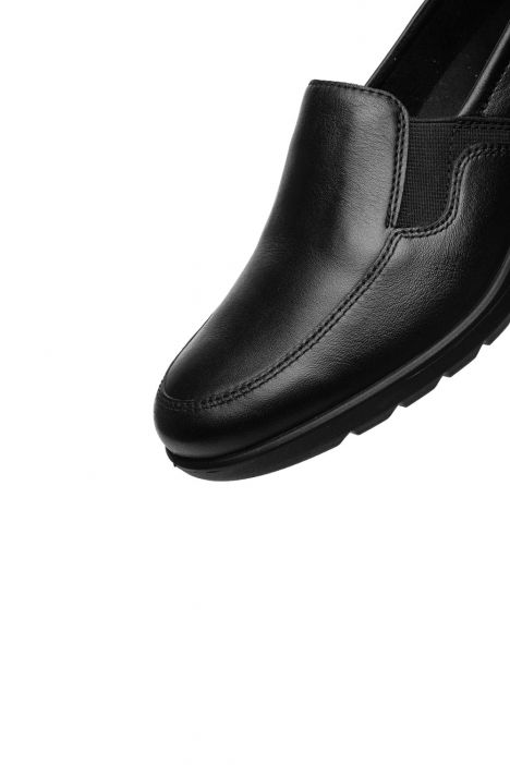 50613 Ara Shoes Zürich Kadın Dolgu Topuklu Ayakkabı 3.0-8.0 10 CLUBCALF,CRUNCH-MET , BLACK