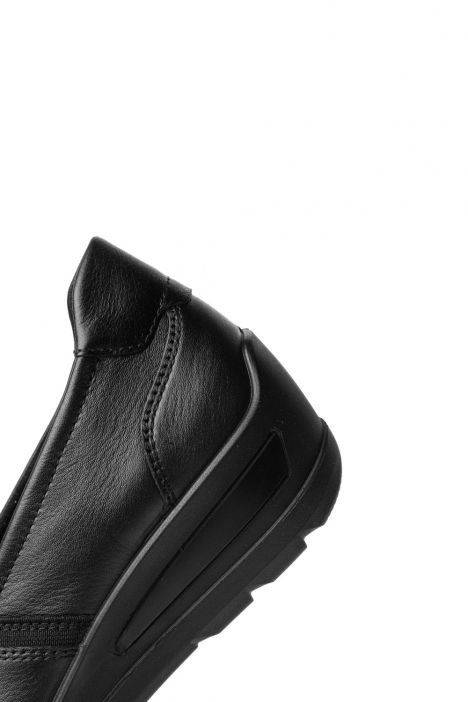 50613 Ara Shoes Zürich Kadın Dolgu Topuklu Ayakkabı 3.0-8.0 10 CLUBCALF,CRUNCH-MET , BLACK