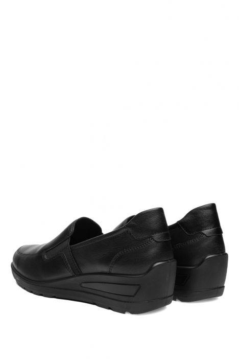 50613 Ara Shoes Zürich Kadın Dolgu Topuklu Ayakkabı 3.0-8.0 10 CLUBCALF,CRUNCH-MET , BLACK
