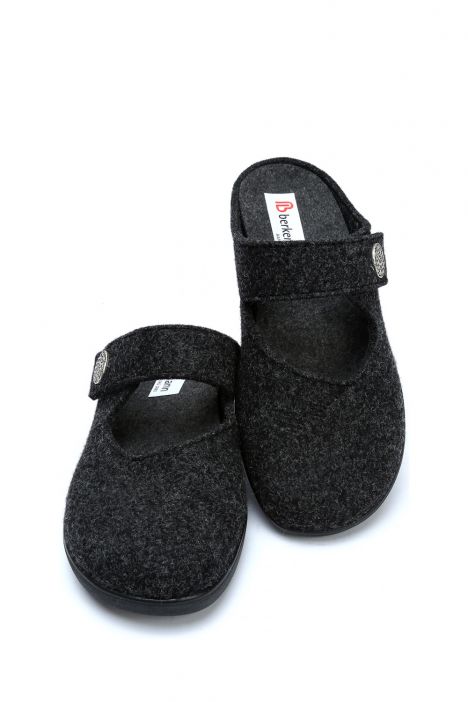 5062 Berkemann Palina Kadın Anatomik Keçe Terlik 3.0-8.5 Dark gray - Felt - 937