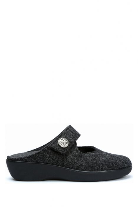 5062 Berkemann Palina Kadın Anatomik Keçe Terlik 3.0-8.5 Dark gray - Felt - 937