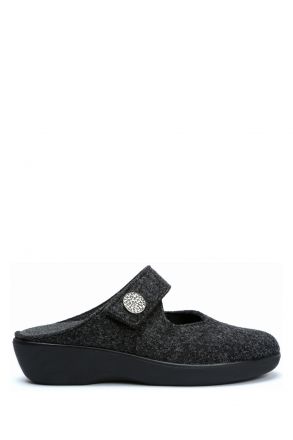 5062 Berkemann Palina Kadın Anatomik Keçe Terlik 3.0-8.5 Dark gray - Felt - 937