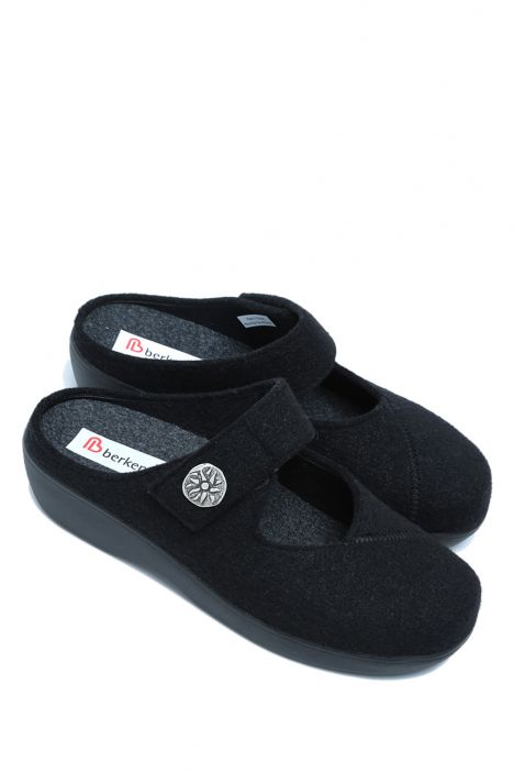 5062 Berkemann Palina Kadın Anatomik Keçe Terlik 3.0-8.5 Schwarz/Filz - 958