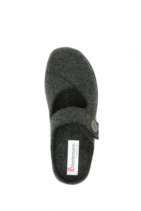 5062 Berkemann Palina Kadın Anatomik Keçe Terlik 3.0-8.5 Smoke Filz - 698
