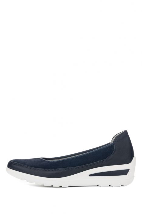 50664 Ara Shoes Zürich Kadın Dolgu Topuklu Ayakkabı 3.5-8.5 02 FIRENZECALF,SAMTCHEVRO , BLAU