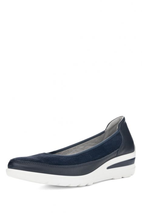 50664 Ara Shoes Zürich Kadın Dolgu Topuklu Ayakkabı 3.5-8.5 02 FIRENZECALF,SAMTCHEVRO , BLAU