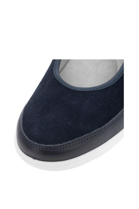 50664 Ara Shoes Zürich Kadın Dolgu Topuklu Ayakkabı 3.5-8.5 02 FIRENZECALF,SAMTCHEVRO , BLAU
