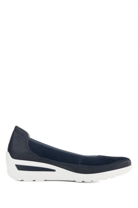 50664 Ara Shoes Zürich Kadın Dolgu Topuklu Ayakkabı 3.5-8.5 02 FIRENZECALF,SAMTCHEVRO , BLAU
