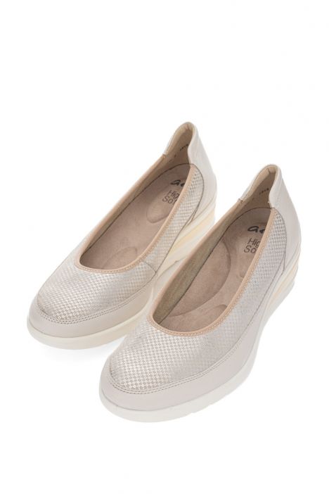 50664 Ara Shoes Zürich Kadın Dolgu Topuklu Ayakkabı 3.5-8.5 05 NFIRENZECALF,MOONY-KID , MARMOR