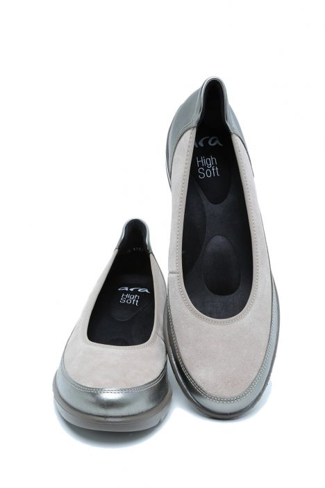 50664 Ara Shoes Zürich Kadın Dolgu Topuklu Ayakkabı 3.5-8.5 15 GLOSSYCALF,KALBVELOUR , CASH