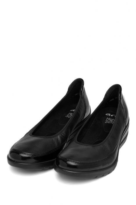 50664 Ara Shoes Zürich Kadın Dolgu Topuklu Ayakkabı 3-8.5 21 CRUNCHLACK,CLUBCALF , BLACK
