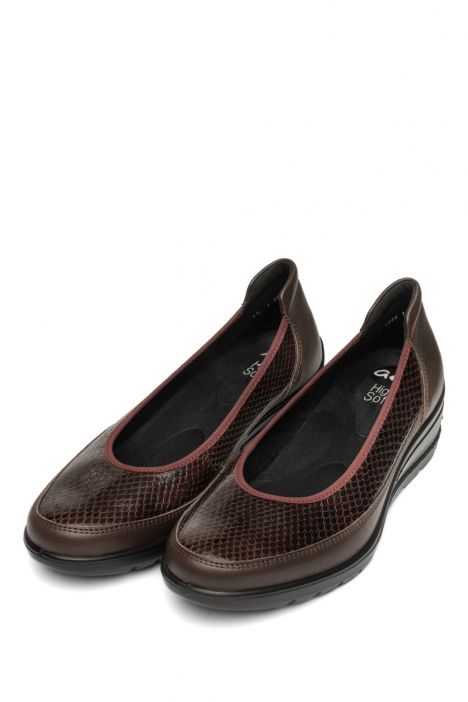 50664 Ara Shoes Zürich Kadın Dolgu Topuklu Ayakkabı 3-8.5 17 CLUBCALF,SNAKE-MULTI , CACAO,CAFFEE