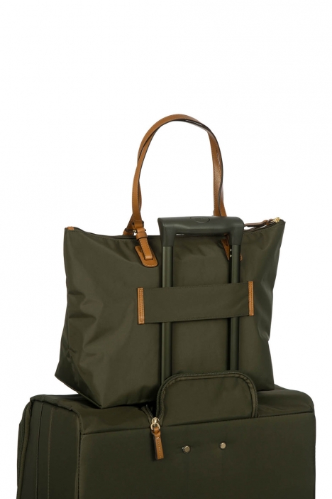 5070 Bric's X-Bag Omuz Çantası 35x34x15 cm Yeşil / Olive