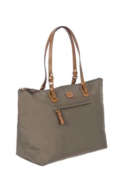 5070 Bric's X-Bag Omuz Çantası 35x34x15 cm Gri / Mud