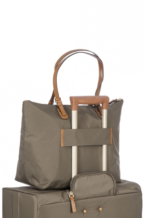5070 Bric's X-Bag Omuz Çantası 35x34x15 cm Gri / Mud