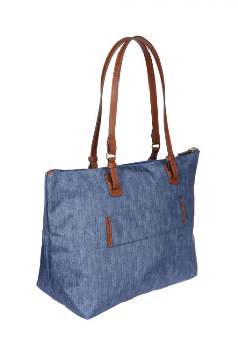 5070 Bric's X-Bag Omuz Çantası 35x34x15 cm Kot/Jeans - 447