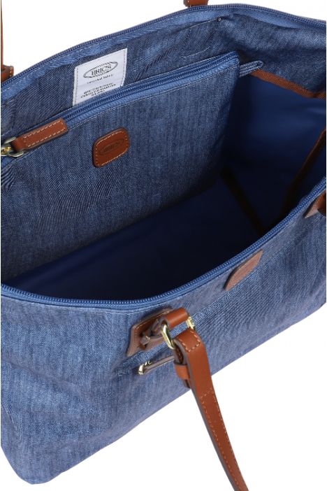 5070 Bric's X-Bag Omuz Çantası 35x34x15 cm Kot/Jeans - 447