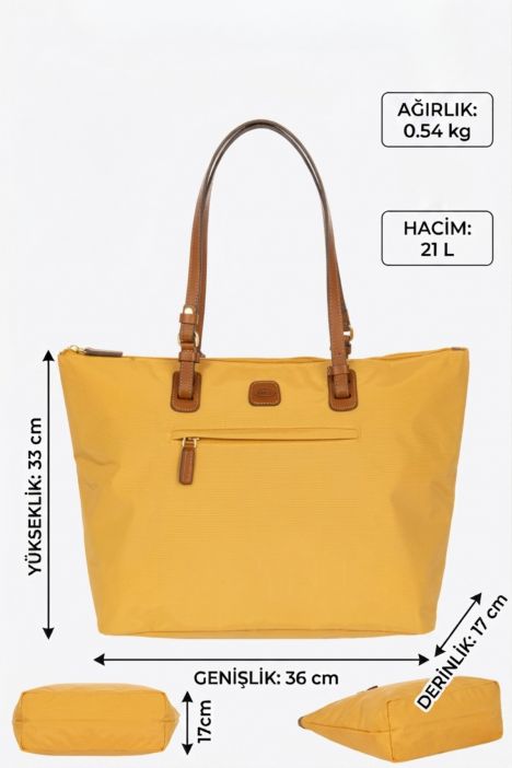 5070 Bric's X-Bag Omuz Çantası 35x34x15 cm Sarı/Honey-227