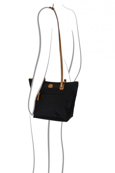 5071 Bric's X-Bag Omuz Çantası 26x27x15 cm Siyah / Black