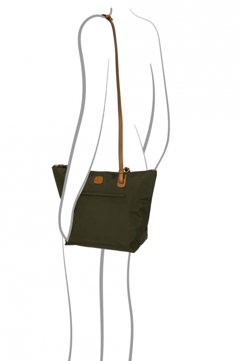 5071 Bric's X-Bag Omuz Çantası 26x27x15 cm Yeşil / Olive