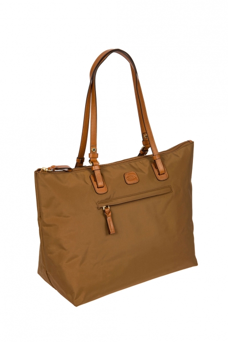 5071 Bric's X-Bag Omuz Çantası 26x27x15 cm Taba / Leather