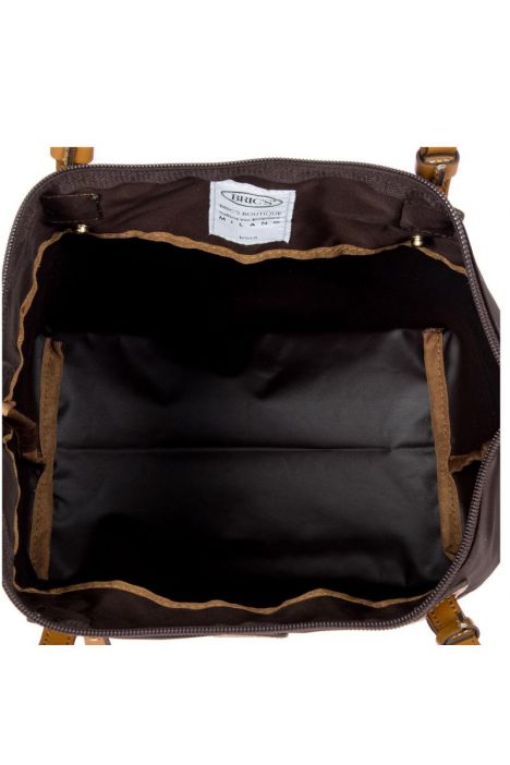 5071 Bric's X-Bag Omuz Çantası 26x27x15 cm MOCCA - KAHVE TONU