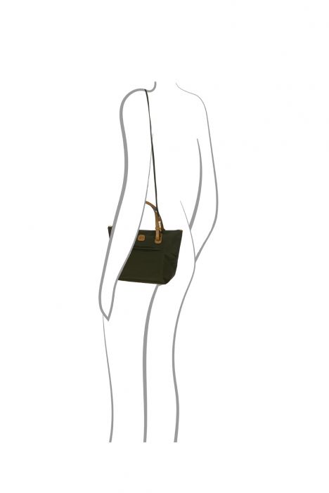 5072 Brics X-Bag El Çantası 25x22x17 cm Yeşil/Olive - 78