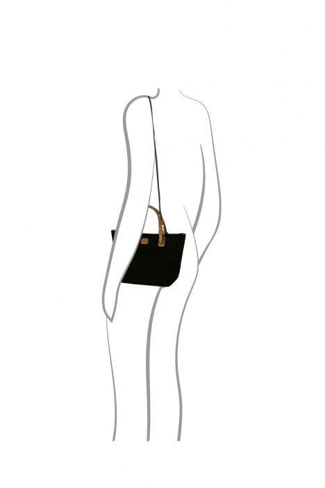 5072 Brics X-Bag El Çantası 25x22x17 cm Siyah/Black - 101