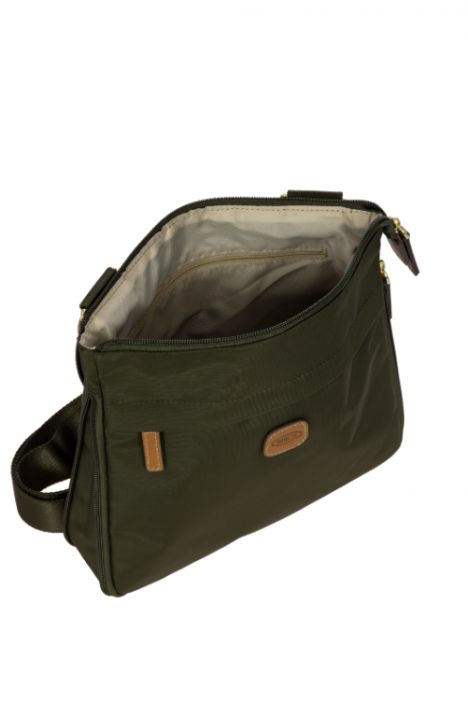 5081 Bric's X-Bag Postacı Çantası 26x25x2,5/6 cm Yeşil/Olive - 78
