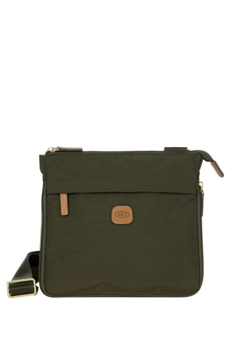 5081 Bric's X-Bag Postacı Çantası 26x25x2,5/6 cm Yeşil/Olive - 78
