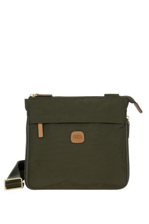 5081 Bric's X-Bag Postacı Çantası 26x25x2,5/6 cm Yeşil/Olive - 78