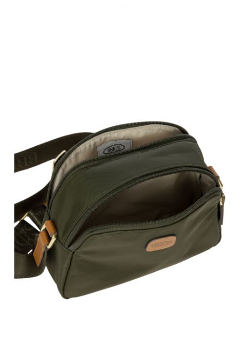 5085 Bric's X-Bag Omuz Çantası 22x16x9 cm Yeşil/Olive - 78