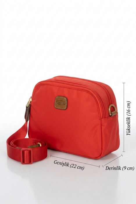 5085 Bric's X-Bag Omuz Çantası 22x16x9 cm Mercan/Poppy-209