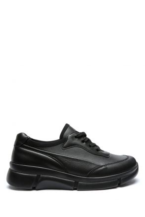 5122 Berkemann Vigga Kadın Bağcıklı Anatomik Ayakkabı 3.5-7.5 Schwarz Leder/Strc. - 906