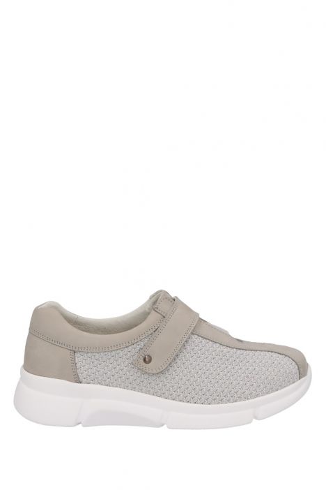 5133 Berkemann Albertina Kadın Velkrolu Anatomik Ayakkabı 3.0-7.5 Taupe - Nubuk/Textil - 097