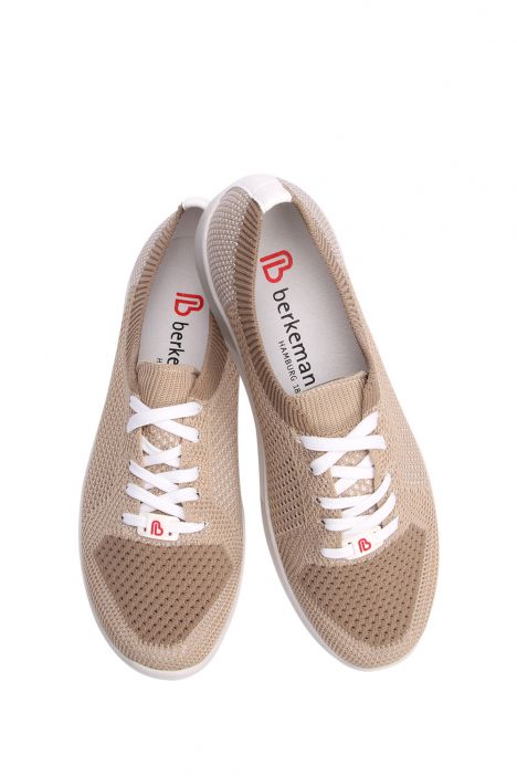 5152 Berkemann Kadın Anatomik Spor Ayakkabı 3.0-7.5 Beige/weis-ComfortKnit