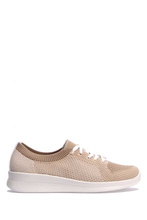 5152 Berkemann Kadın Anatomik Spor Ayakkabı 3.0-7.5 Beige/weis-ComfortKnit