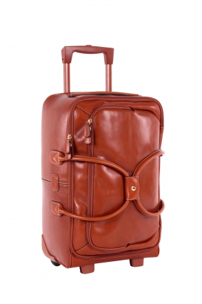 5220 Bric's Life Pelle Kabin Boy Valiz 55x25x32 cm Taba / Leather