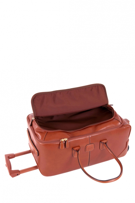 5220 Bric's Life Pelle Kabin Boy Valiz 55x25x32 cm Taba / Leather