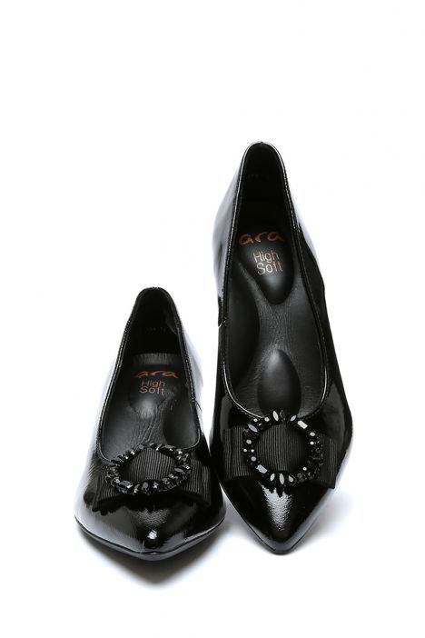 52204 Ara Shoes Twist Kadın Rugan Deri Topuklu Ayakkabı 4.0-7.0 SCHWARZ - 10