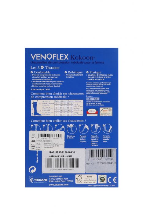 5230-11 Venoflex Kokoon Dizaltı Çorap 20-36 mmHg (Kısa) Bej / Beige