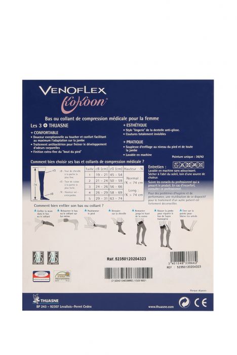 5235-23 Venoflex Kokoon Uzun Burnu Açık 20-36 mmHg (Uzun) Bej / Beige